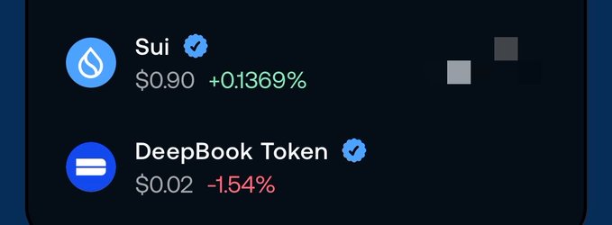 The image shows a screenshot of a computer screen displaying two cryptocurrency trading options, $SUI and $DEEP. The screen also has a price chart showing the current value of these cryptocurrencies at different time intervals. The text "When is SUI going back to 1! Let's also remember that @DeepBookonSui airdrop will be coming very soon (may be this week)..." indicates that there might be an upcoming airdrop event for the cryptocurrency trading platform, which could potentially affect the prices of these cryptocurrencies.