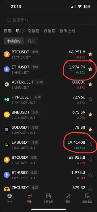 The image shows a phone screen displaying two different lists of cryptocurrency names, with one list being in Chinese and the other in English. The text on the screen reads "万紫千红两点绿 多  Ether 买入研究", which translates to "Ether is not equal to Bitcoin". This suggests that the user might be comparing two different cryptocurrencies or considering investing in one of them.