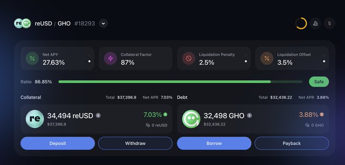 The image shows a computer screen displaying information about cryptocurrency trading strategies. The screen has two columns of data, one for "Collisional Factor" and another for "Dilution Factor", both with green bars indicating their values. The text on the screen suggests that the user is using this strategy to maximize gains in the cryptocurrency market.