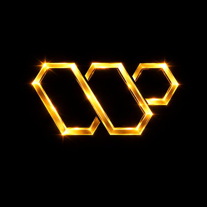 The image features a striking logo with three overlapping hexagons, each filled with a bright yellow color that glows against a black background. The design of the logo has a sense of depth due to its three-dimensional appearance. The text "Wallchain" is also present in the image, which further emphasizes the connection between the logo and the concept it represents.