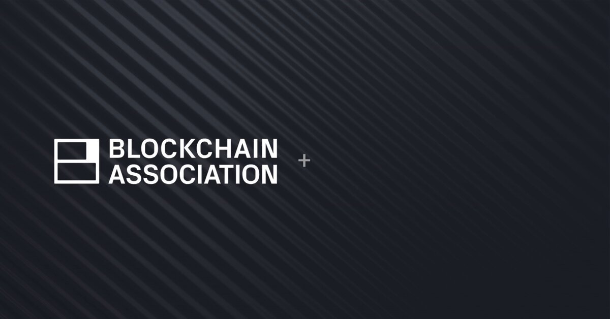 The image features a logo for the Blockchain Association that includes a black background with white text. The text reads "Blockchain + Association" and "1/ We're excited to welcome @zodl_co to Blockchain Association". The logo is designed in a square shape, with the association's name written in white letters above it and the company's name below it. The logo also includes the words "ZODL" and "@zodl_co", which are likely to be the names of the company behind the association.