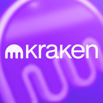 The Kraken logo is displayed on a purple gradient background, matching the announcement of Kraken's launch of USD-settled Bitcoin and Ethereum options contracts aimed at addressing gaps in crypto derivatives.