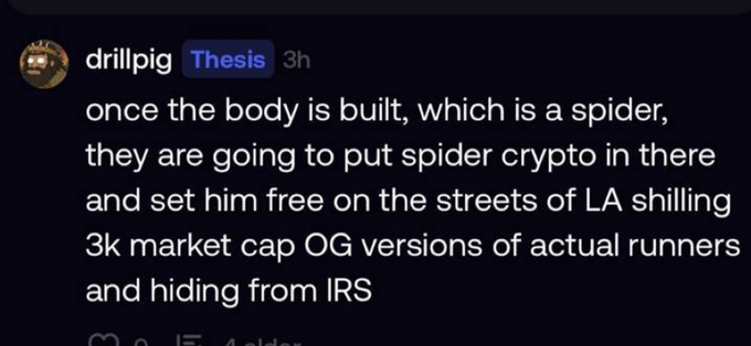 ers' message on a black background, with blue text and a white spider icon.