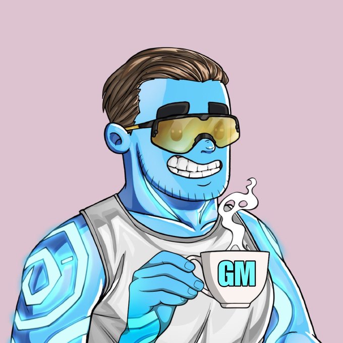 The image features a man wearing sunglasses and holding a cup of coffee while smiling at the camera. The caption below the image reads "Good morning! Most people still think that quantum computing is still 5 to 10 years away from development. Meanwhile, @quipnetwork is quietly building post-quantum security for digital assets along with a decentralized computing infrastructure combining CPU, GPU, ASIC, and".