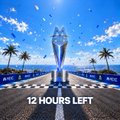 An animated graphic showing a countdown with the text '12 HOURS LEFT' beneath a digital trophy, suggesting an upcoming event or launch.