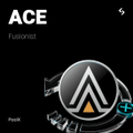 The image shows the ACE/Fusionist logo, featuring a stylized orange triangle within a black emblem, alongside text indicating "110,000 ACE" rewards for holders who lock tokens on Bitget's PoolX. This promotional graphic relates to the post by highlighting the airdrop event where ACE holders can participate from August 13–17 to earn a share of the token pool.