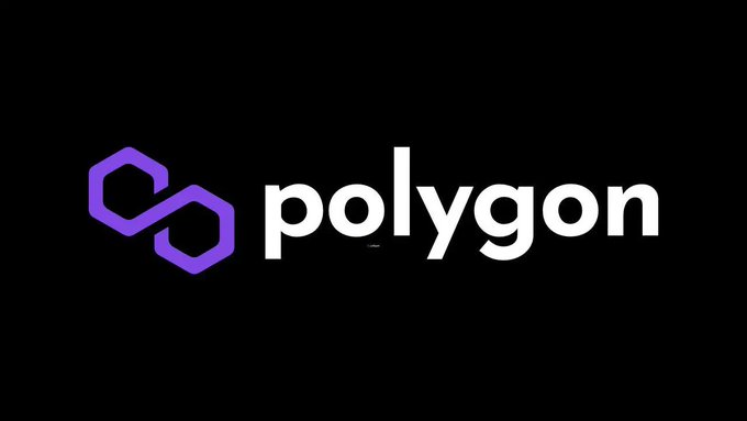 𝐀𝐨𝐚𝐦𝐥𝐧𝐢𝐨𝐣𝐥𝐨𝐦, a symbol for infinity, is centered against a black background with the word "Polygon" written below it in white.
