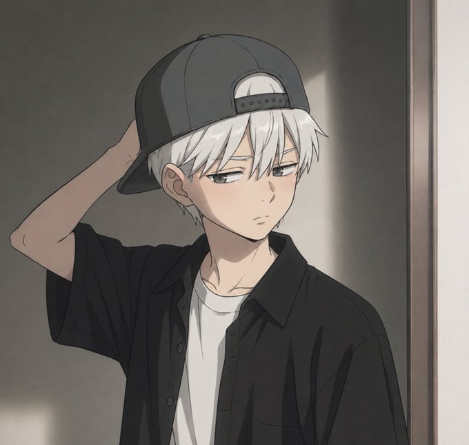 A white-haired anime boy in a black cap and shirt looks dejectedly to the side, his hand resting on his hat as if weighed down by regret—mirroring the poster's reflection on repeated crypto losses from airdrops, holding tokens like ARB, SUI, and SOL, and futures trading setbacks over the past three years.