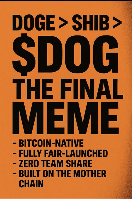 The image features a poster with black text that reads "DOG $DOG THE FINAL MUSEUM". This poster seems to be promoting an event or product related to Bitcoin, as indicated by the title of the post. The poster also includes a reference to a meme about Bitcoin and a link to a website for more information on Bitcoin.