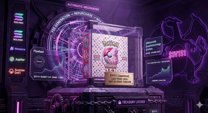 The image features a Pokemon trading card box with a Charizard inside, surrounded by neon lights that create an immersive gaming atmosphere. The post suggests that the Charizard is worth $SV151, which is a significant amount of money for collectors. It also mentions that the Charizard has been quiet recently and could be a good investment opportunity. The image does not contain any text or additional information about the Pokemon trading card box or its contents.
