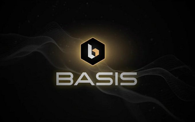 A logo for 'BASIS' features a hexagonal emblem on a dark background with flowing wave patterns.