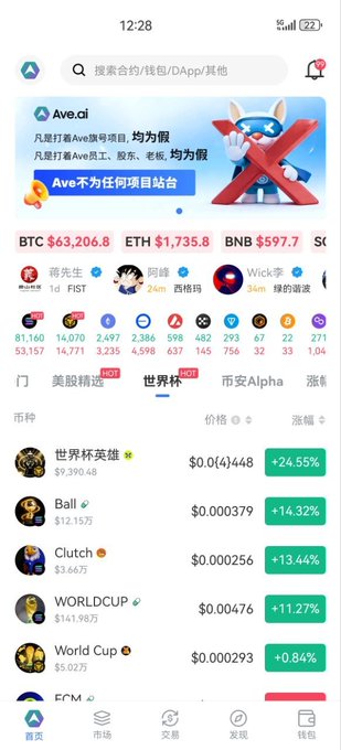 A screenshot of an advertisement for cryptocurrency called Bitcoin that says "AVECI BTS $34.82 Ether/BNB $1.38" which appears to be a part of a social media advertising campaign showcasing how people should invest in Bitcoin as a way to make money due to the market rise in value. The caption on the image reads, "What strikes me most about this market cycle isn' t how much it has risen, but how many people have once again underestimated the power of ?".
