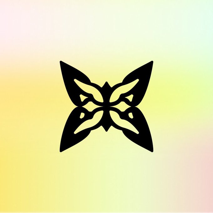 A black butterfly silhouette with intricate wing patterns sits centered against a soft pastel gradient background of pale yellow, pink, and mint green. The butterfly symbolizes transformation and decentralized collaboration, visually echoing the post's message about Quip Network's evolution beyond a quantum project into a coordinated movement of independent researchers, developers, and node operators working toward a shared goal.
