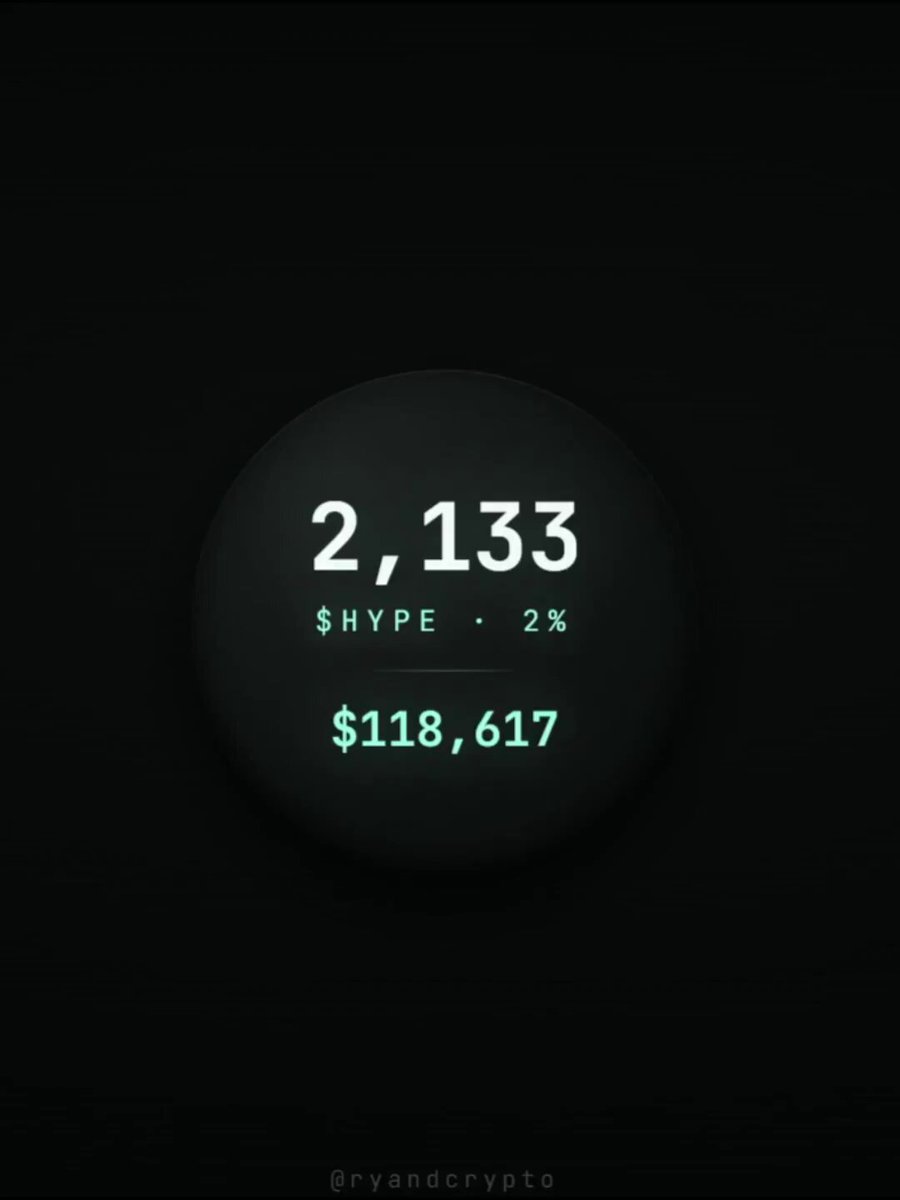 The image shows a black background with a white circle containing numbers, including the number "2,123", which represents the value of a cryptocurrency called Hyper Liquid. The text above the circle reads "the ultimate retirement crypto portfolio not financial advice". This message is related to the content in the image and emphasizes that the numbers displayed are for a cryptocurrency called Hyper Liquid rather than providing financial advice or information about traditional investments.