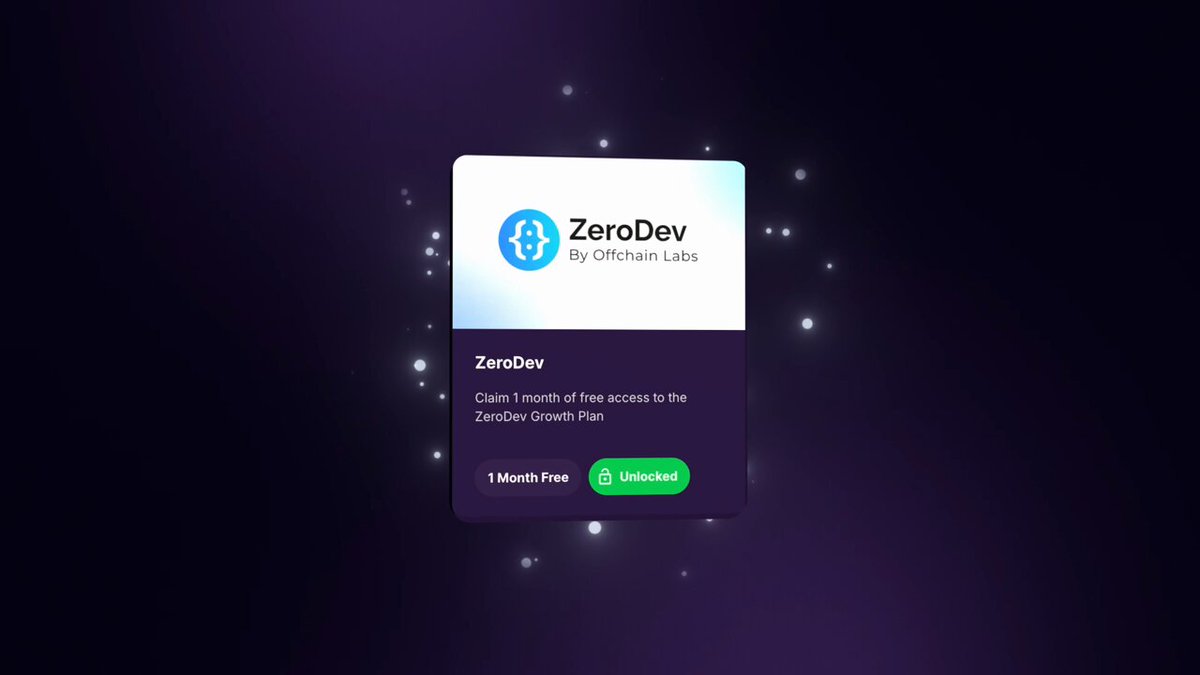 The image features a purple background with white text that says "Zerodev by Oracle Lab". Below this, there's a green button labeled "Jumper Pass" with a description of a free month-long trial for an app called "Zerodev by Oracle Lab". The post also mentions the app is available on Jumper.xyz/profile and encourages users to claim their free perk.