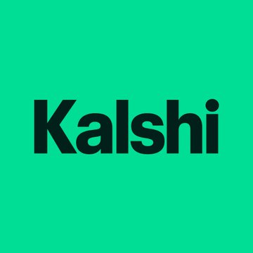 The image shows the Kalshi logo in bold black text on a bright green background. It visually represents the company seeking CFTC approval for an institutional-grade prediction market margin model, as referenced in the accompanying post.