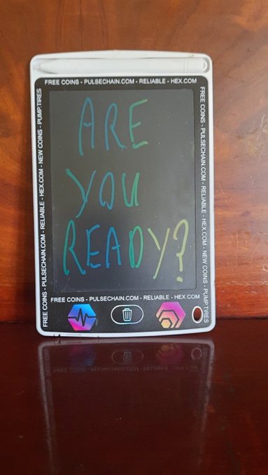 A drawing tablet displays the text 'ARE YOU READY?' written in colorful digital ink, with 'PULSECHAN.COM' visible in the border.