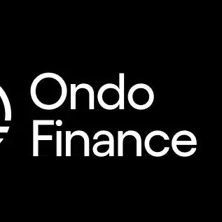 A black background featuring the white text 'Ondo Finance' alongside a partial logo.