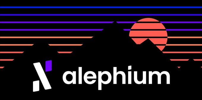 The image displays a banner with the text "Alephium" written above a mountain range at sunset, which has been used as an advertisement or promotional element by Alephium cryptocurrency. The background features a gradient of colors transitioning from purple (like the setting sun) to orange (like the warm hues of a sunrise), creating a serene and engaging atmosphere for viewers. The image also contains a small description that reads "Aelephium just released a full on-chain breakdown of its May  30 bridge hack. The damage: ~$815K drained 13.76M unbacked wALPH minted out of thin air Hit both Ethereum + BSC in ... how the attacker did it: Bought 485 wALPH on Uniswap for just 0.01 ETH". This text provides context to the advertisement, specifically focusing on Alephium's recent release and an interesting fact about a bridge hack involving Ethereum transactions.