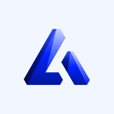 The image features a blue logo with an "a" shape at the top and another "a" shape below, both of which are outlined in blue. The text above the logo reads "gAcepyr! Most Web3 projects are focused on moving assets." Below the logo is a caption that says "Focus on what is in the image and how it relates to the post".