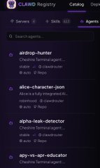 A blurred screenshot of a dark-themed interface or chat shows names like 'Andrew-hunter', 'nice-character-jon', 'wink-leak-detector', and 'spy-n-spy-educator'.
