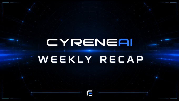 Title card reading 'CYRENEAI WEEKLY RECAP' with a blue tech-themed background and a 'CE' logo at the bottom.