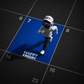 A small, stylized figure wearing a white hat stands on a blue platform labeled 'STAGE FRAME', with the number '23' visible in the dark background.