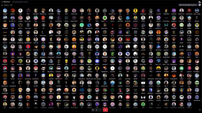 An Offline Vault interface showing a vast grid of NFT or digital collectible icons with '8 searching all NFT collections' text at the top.