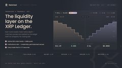 The image is a dark-themed promotional graphic featuring the headline "The liquidity layer on the XRP Ledger" alongside the RetaVest logo, emphasizing the company's positioning in the XRP ecosystem. It visually reinforces the post's announcement by branding RetaVest as a key liquidity provider on the XRP Ledger, likely targeting investors and crypto enthusiasts interested in DeFi and XRPL infrastructure.