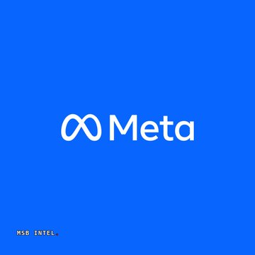 The image displays the Meta logo on a solid blue background with "MSG_INTEL" watermarked in the bottom left corner. The Meta branding serves as a visual reference to Pacific Meta, the Japanese fintech firm mentioned in the post about its new Chainlink partnership for institutional tokenization.