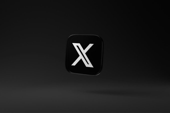 The image features the black, rounded square app icon for X (formerly Twitter) with its stylized white "X" logo centered against a dark background. It visually reinforces the post by representing the X platform behind the newly expanded rollout of X Money to all eligible US Premium and Premium+ users.