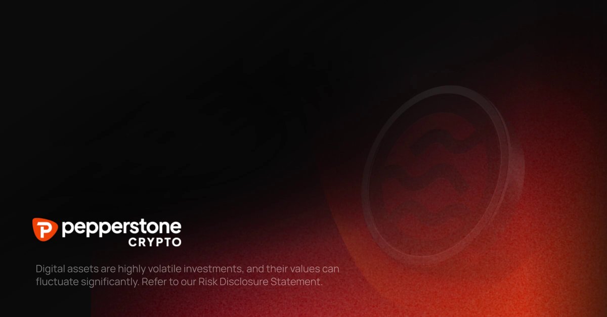 The image features a red background with an orange circle in the center that says "Pepperstone" written in white letters. Below this, there's text that reads "Digital assets are highly valuable investments and their values can fluctuate significantly. Their values can be leveraged for trading or hedging against market fluctuations". The image also includes a watermark that reads "SEI Here'S your quick rundown: SEI (Sei) @SeiNetwork".