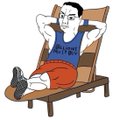 A cartoon character relaxes on a lounge chair, content and at ease, visually reinforcing the post's message that holder scores are back and stable.