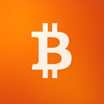 A Bitcoin (BTC) logo displayed on an orange gradient background, symbolizing the cryptocurrency's positive market momentum as net inflows into BTC ETFs continue for three consecutive weeks.
