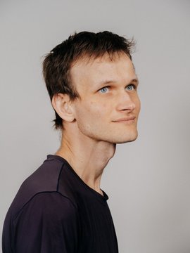 A portrait of Vitalik Buterin, the co-founder of Ethereum, looking off to the side against a plain background, accompanying a post about his vision for "Lean Ethereum."