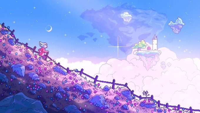 A whimsical pastel landscape shows a small figure on a rope bridge crossing a purple, rock-covered island toward a floating cloud castle with a tower, set against a dreamy starry sky with a crescent moon. The dreamy, fantastical scenery reflects the magical adventure theme of the sold "Chimpers Chronicle" NFT, which fetched 0.0248 ETH (~$44) between addresses 0x664e...74bd and 0xa27b...8696.