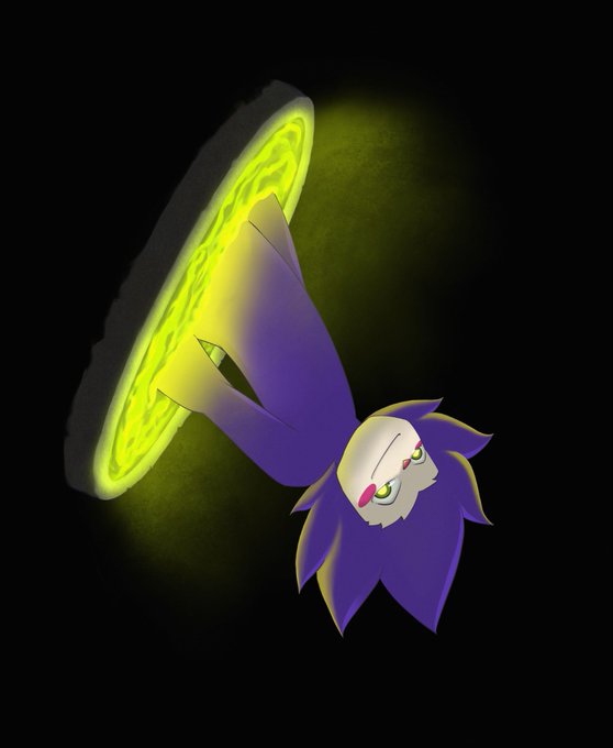 An upside-down purple-haired anime-style character dangles from beneath a glowing green portal against a black background. The portal imagery ties into the post’s announcement of its closure, with 28,082,026 wallets having passed through before it shut.