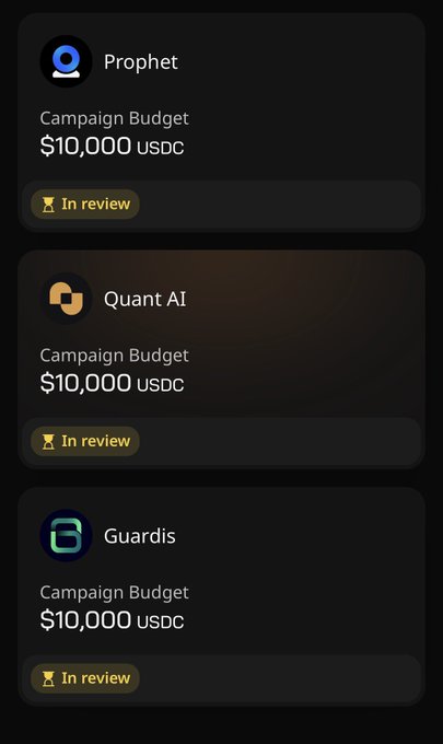 The image shows a phone screen displaying three different campaign budgets from various apps. One app suggests that the user should be cautious while using this app because many people claim that these campaigns pay little. The other two apps are promoting themselves with a focus on their features or benefits. In addition, there is text on the screen indicating that it's not only about the price but also about the quality of the campaigns and how they work for users.