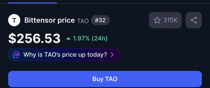 "If you are valuing $TAO based on crypto metrics, you're using the wrong framework."
