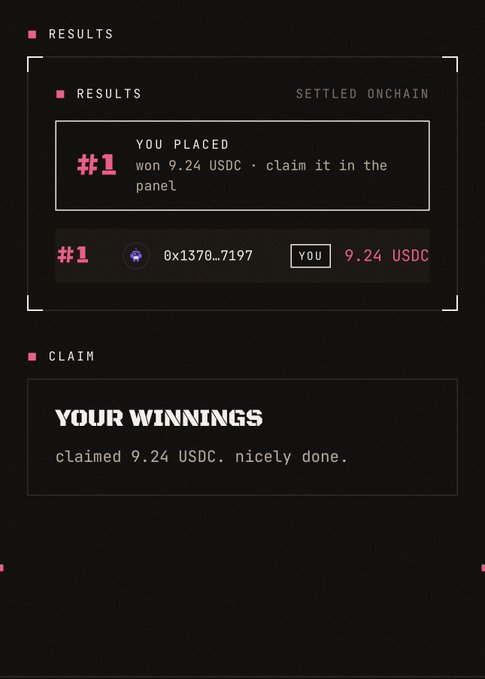 The image features a screenshot of a computer screen displaying a message about winning at a game, along with some details such as the number of wins and the amount won. The screenshot also includes an image that reads "After months of work", which is likely a reference to the gaming experience or the game itself. This post seems to be promoting a new gaming platform called @arc testnet Anticipate, where users can expect a pleasant experience with unique gameplay features.