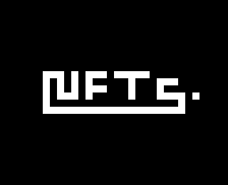 The word "UFTs." in white pixelated text on a black background.