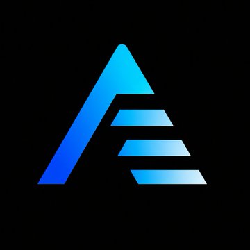 A blue stylized letter "A" logo on a black background, representing the cryptocurrency project being airdropped on the Solana blockchain. The post is promoting an official airdrop of their tokens to early supporters who share their Solana wallet addresses and retweet.