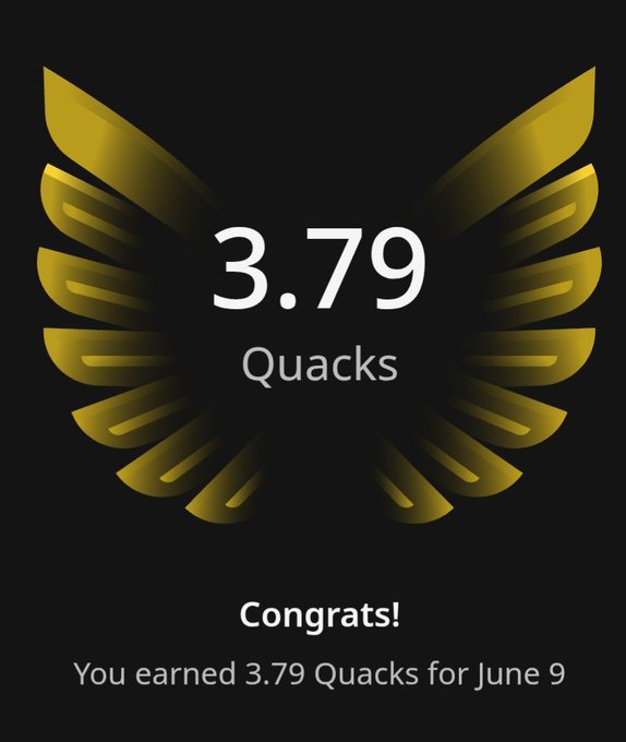 𝙚𝙫𝙣𝙞𝙣𝙜 𝙛𝙖𝙢𝙯! Just earned 3.79 Quacks on @wallchain in one day. Turn insights into rewards and climb the leaderboard. Web3 thrives on people, yet most platforms struggle to measure the value of genuine contributions.