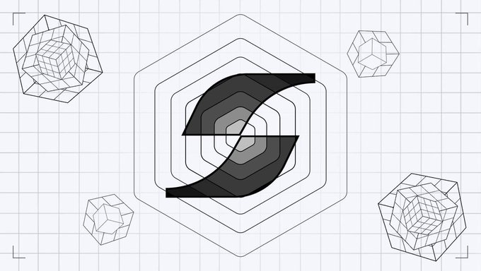 A stylized black "S" logo centered within a hexagonal grid, surrounded by geometric polygonal shapes on a graph paper background, representing the $SWEEP cryptocurrency brand.

The image serves as a visual emblem for the $SWEEP airdrop promotion, with its central "S" likely symbolizing the token's name.