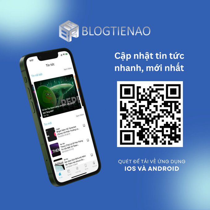 The image features an iPhone displaying a QR code, which appears to be a promotional poster for a new app called "Someday." The app is designed to help users create digital wallets, allowing them to easily transfer funds between accounts or make purchases using their mobile devices. The poster also includes text in another language that reads: "Quet-be-ta-ta vuong dung ios dao". This suggests that the app may be available for both iOS and Android devices.