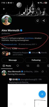 A screenshot of an X/Twitter profile for Alex Wurmuth (@drfrchnie), highlighting his bio 'Dad of 2, Software engineer @northstack, Amateur triathlete, Aspiring Neurosurgeon' and a post about framing this one too, with a castle background.