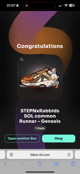 The image shows an app screen with a pair of sneakers displayed on it, along with a message congratulating the user for winning a new pair of sneakers. The text "Today I guess luck is on my side" suggests that the user has won something good through the lottery system. The post also mentions that there are risks involved in participating in such games and advises users to be cautious when considering playing.