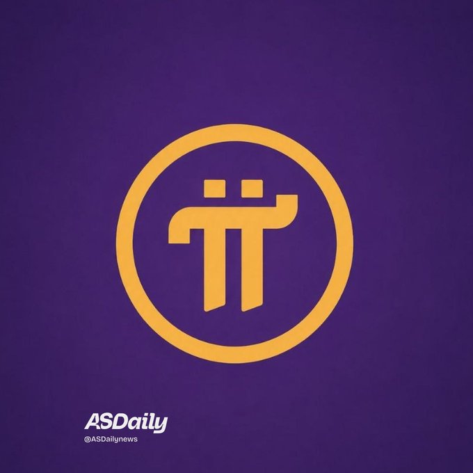 A purple background featuring the Pi Network logo (π) in orange with 'ASDailly @ASDaillynews' watermark at the bottom.
