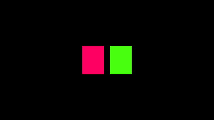 Two glowing squares side by side—one pink and one green—on a black background, representing a positive price change indicator in a trading chart. The image pairs with the post's discussion of market conditions and the $ANSEM meta, visually emphasizing the bullish (green) movement amid cautious commentary about money rotating without expanding.