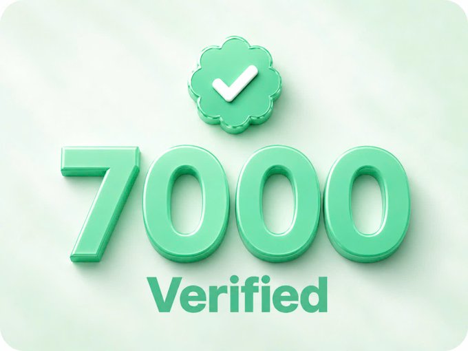The image features a green number, "7700", which appears to be a verification code or a rating system for an item or service. The text "Verified" is written below this number, indicating that the item or service has been confirmed as satisfactory by someone else.